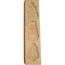 Outlet Overig Speculaasplank Kerst (Kaars/Sneeuwpop/Kerstboom) (3x) 8x7cm.