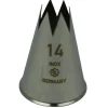 Hot Overig Spuitmondje gekarteld 6 Tands RVS 14mm