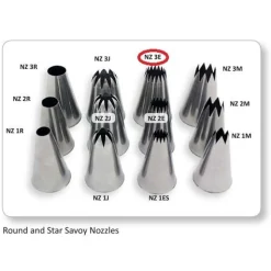 Outlet JEM Spuitmondje , round & star savoy nozzles