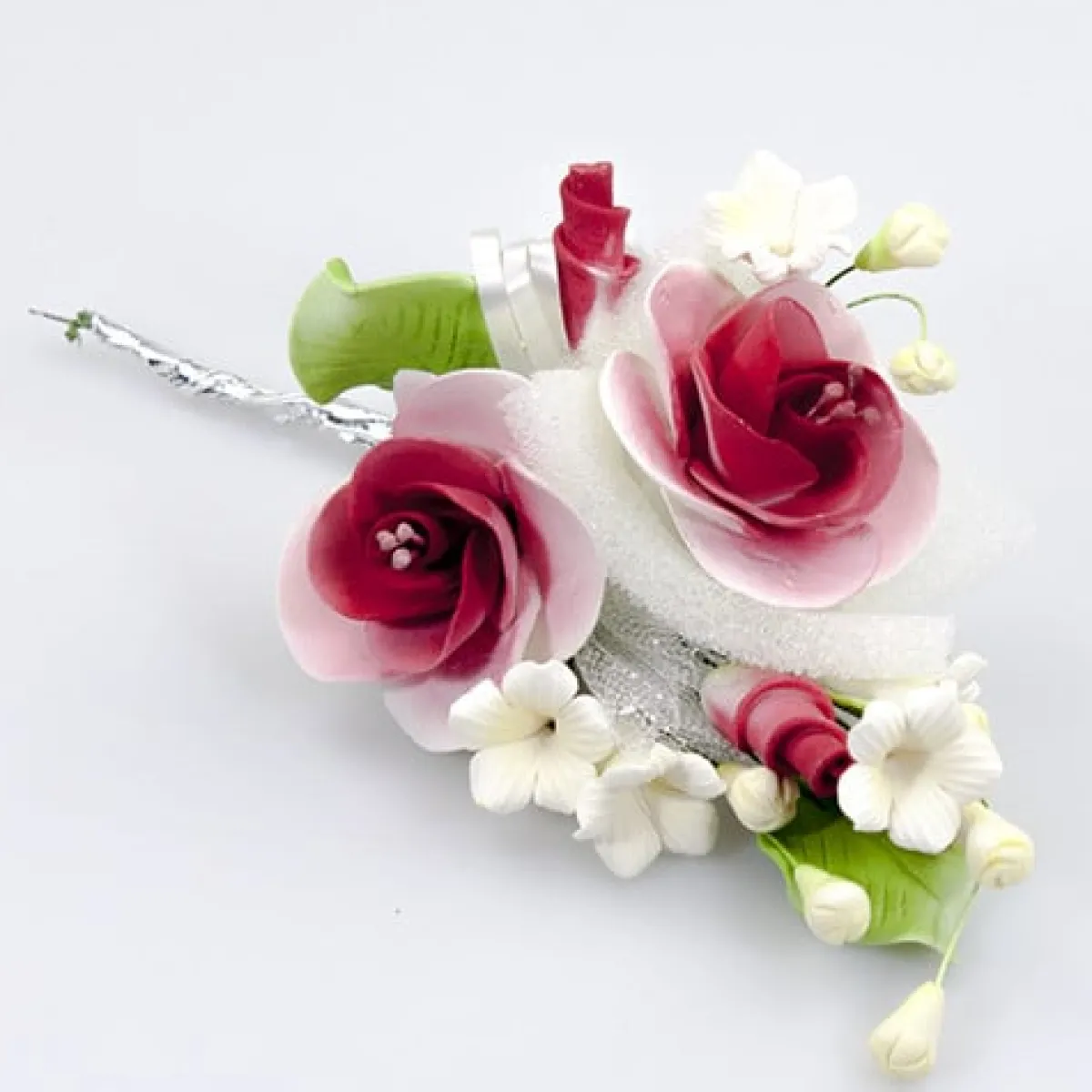 Clearance Overig Suikerbloem Boeket Wilde Roos Rood