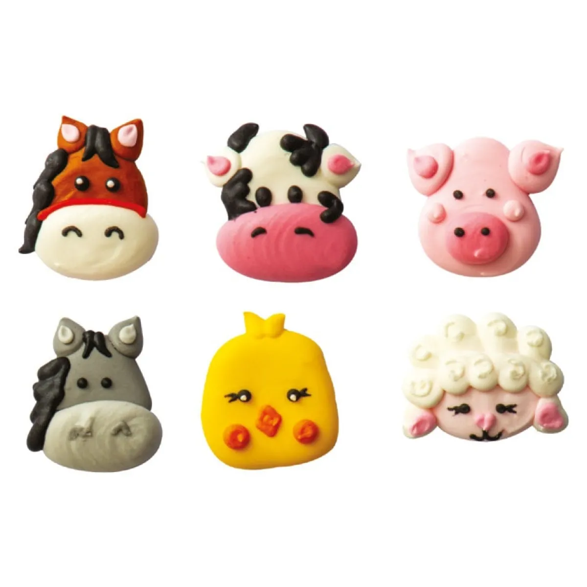 Clearance Decora Suikertie Boerderijdieren 4cm 6st.
