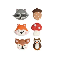 Clearance Decora Suikertie Bos Dieren 3,5-4cm 6st.