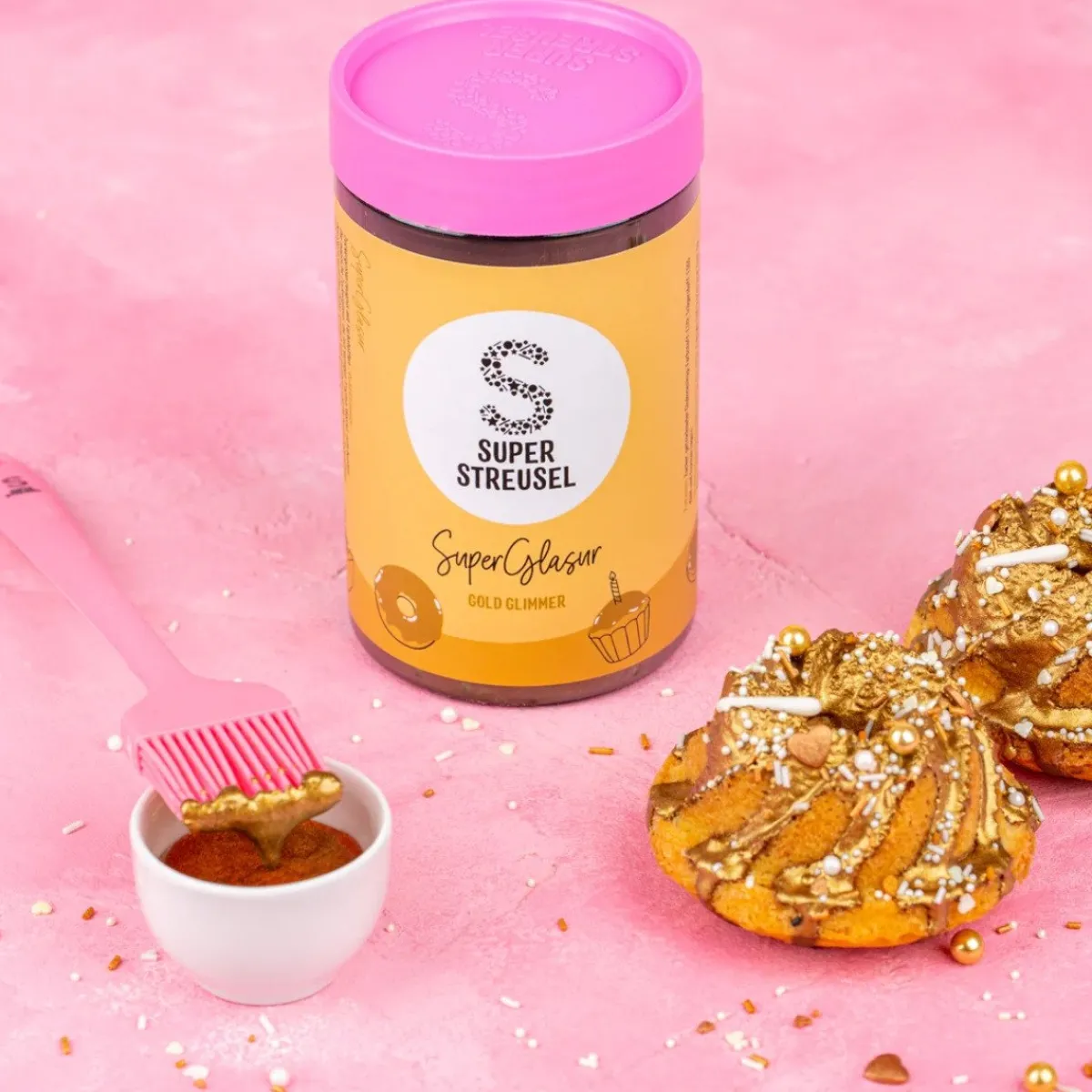 Clearance SuperStreusel SuperGlaze Goud Glimmend Poeder 175g