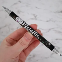 Sweet Stamp Stift Eetbare Inkt Dubbelzijdig Metallic Grijs