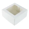Discount BrandNewCake Taartdoos met venster 19x19x9cm. Wit 50st