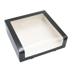 Sale Overig Taartdoos met venster 30x30x9cm Zwart