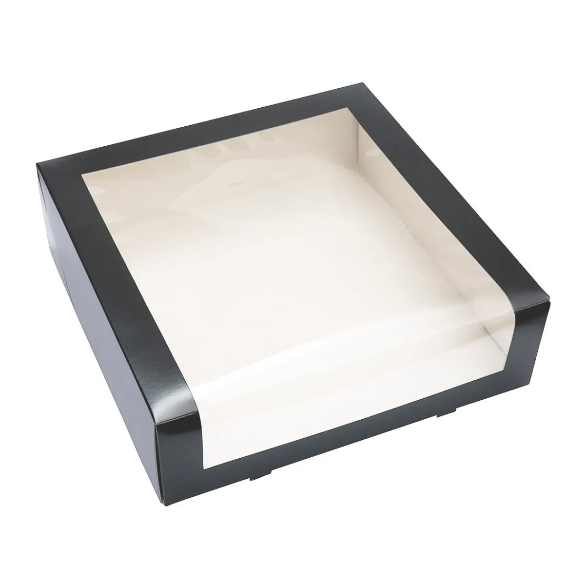 Sale Overig Taartdoos met venster 30x30x9cm Zwart