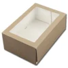 New BrandNewCake Taartdoos met venster 21x14x9cm. Kraft 3st