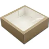 Sale BrandNewCake Taartdoos met venster 26x26x9cm. Kraft 50st