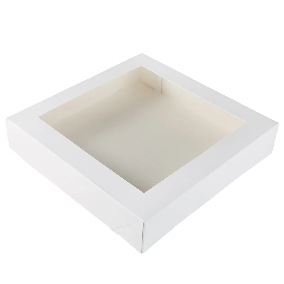 Sale BrandNewCake Taartdoos met venster 30x30x6cm. Wit 3st