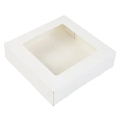 Best BrandNewCake Taartdoos met venster 19x19x5cm. Wit 3st