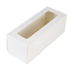 Best BrandNewCake Taartdoos met venster 26x12x7cm. Wit 3st
