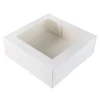 Online BrandNewCake Taartdoos met venster 26x26x9cm. Wit 3st