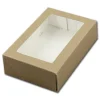 Sale BrandNewCake Taartdoos met venster 19x12,5x5cm. Kraft 50st