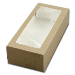 New BrandNewCake Taartdoos met venster 26x12x7cm. Kraft 3st
