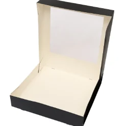 Online BrandNewCake Taartdoos met venster 30x30x6cm. Zwart 50st