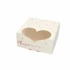 Overig Taartdoos met venster 19x19x9cm. Love