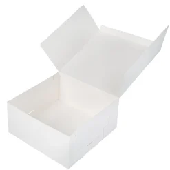 Outlet BrandNewCake Taartdoos 21x21x10cm. Wit 3st