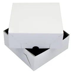 Outlet Overig Taartdoos Zwanenhals 20x20x9cm. Wit 10st