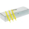 Overig Taartkaarsjes met houder 6cm 100st. Geel**