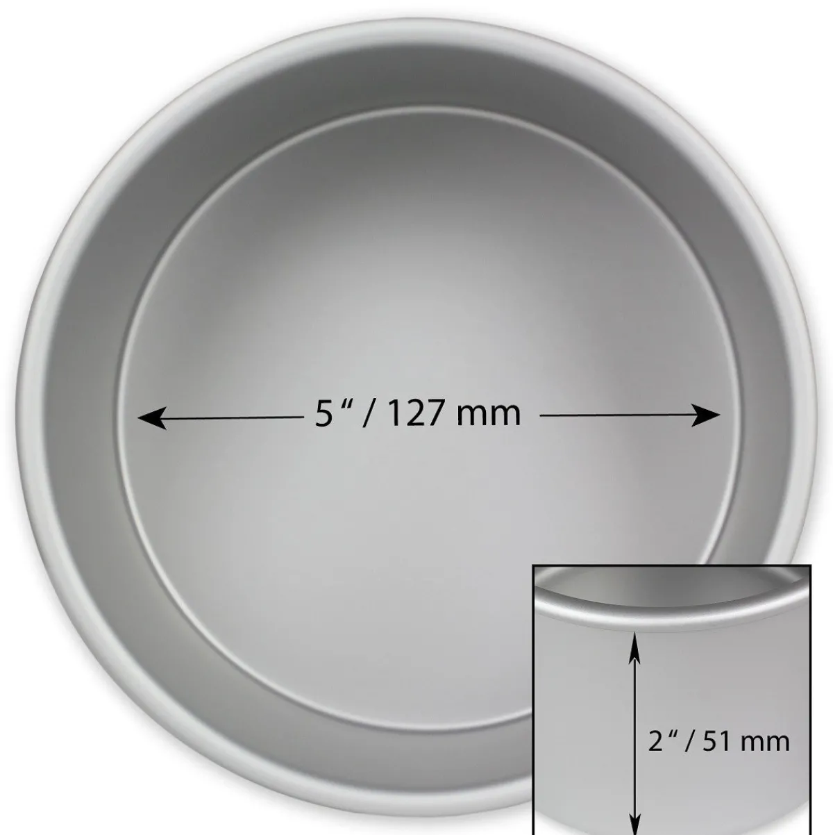 PME Taartpan rond Ø12,5 x 5cm