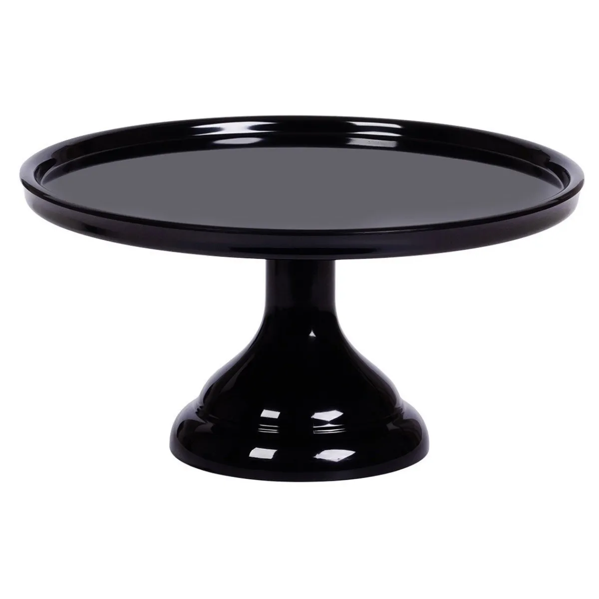 Best Overig Taartplateau Zwart Melamine Ø23,5x12cm**