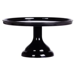 Best Overig Taartplateau Zwart Melamine Ø23,5x12cm**