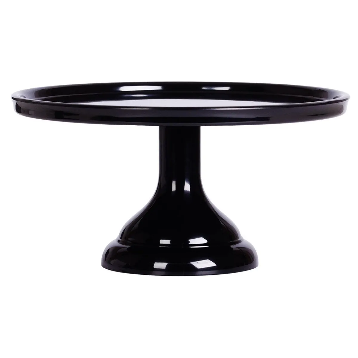 Best Overig Taartplateau Zwart Melamine Ø23,5x12cm**