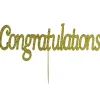 Best Culpitt Taarttopper Congratulations Goud 16x5cm**