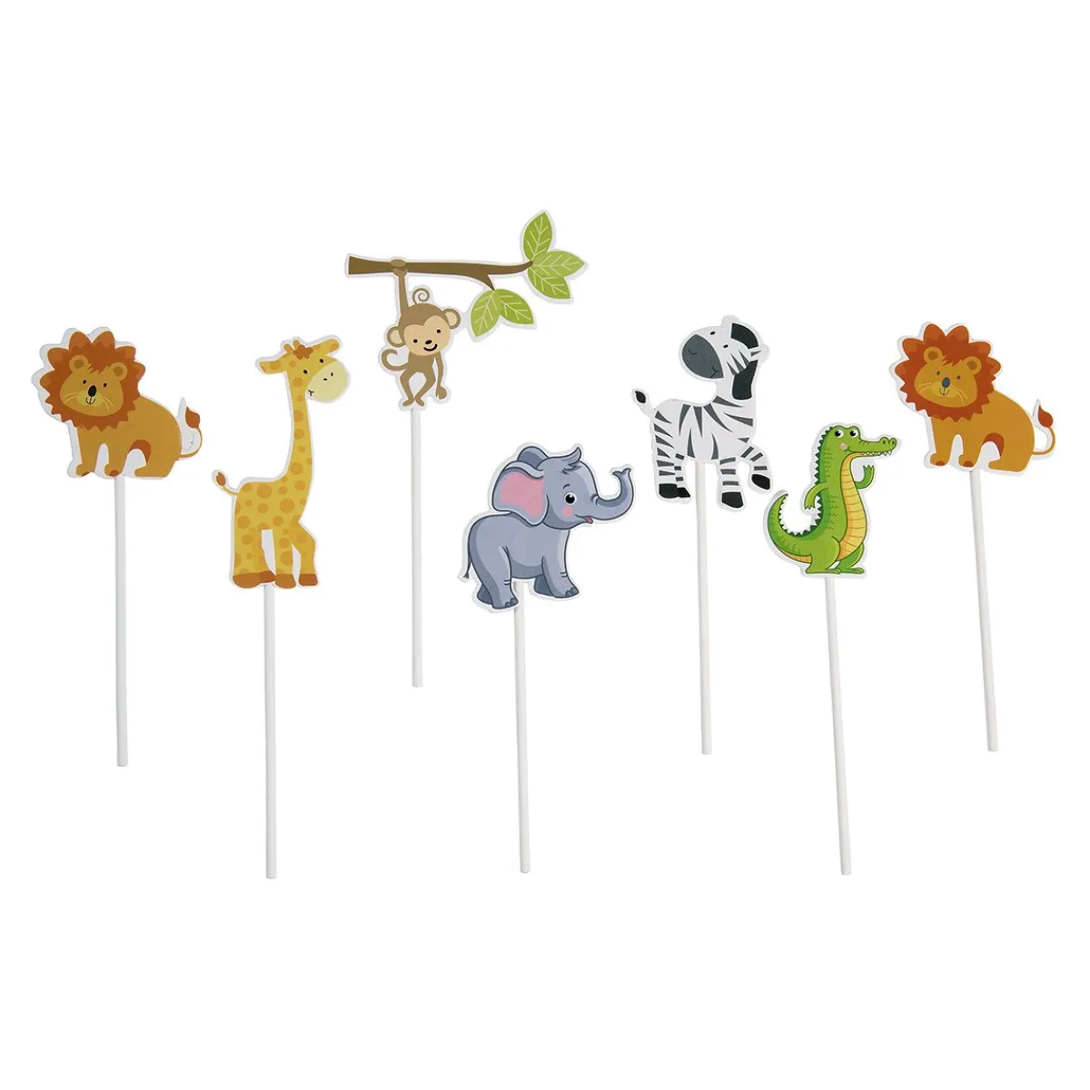 Best Overig Taarttopper Jungle Dieren 7st.