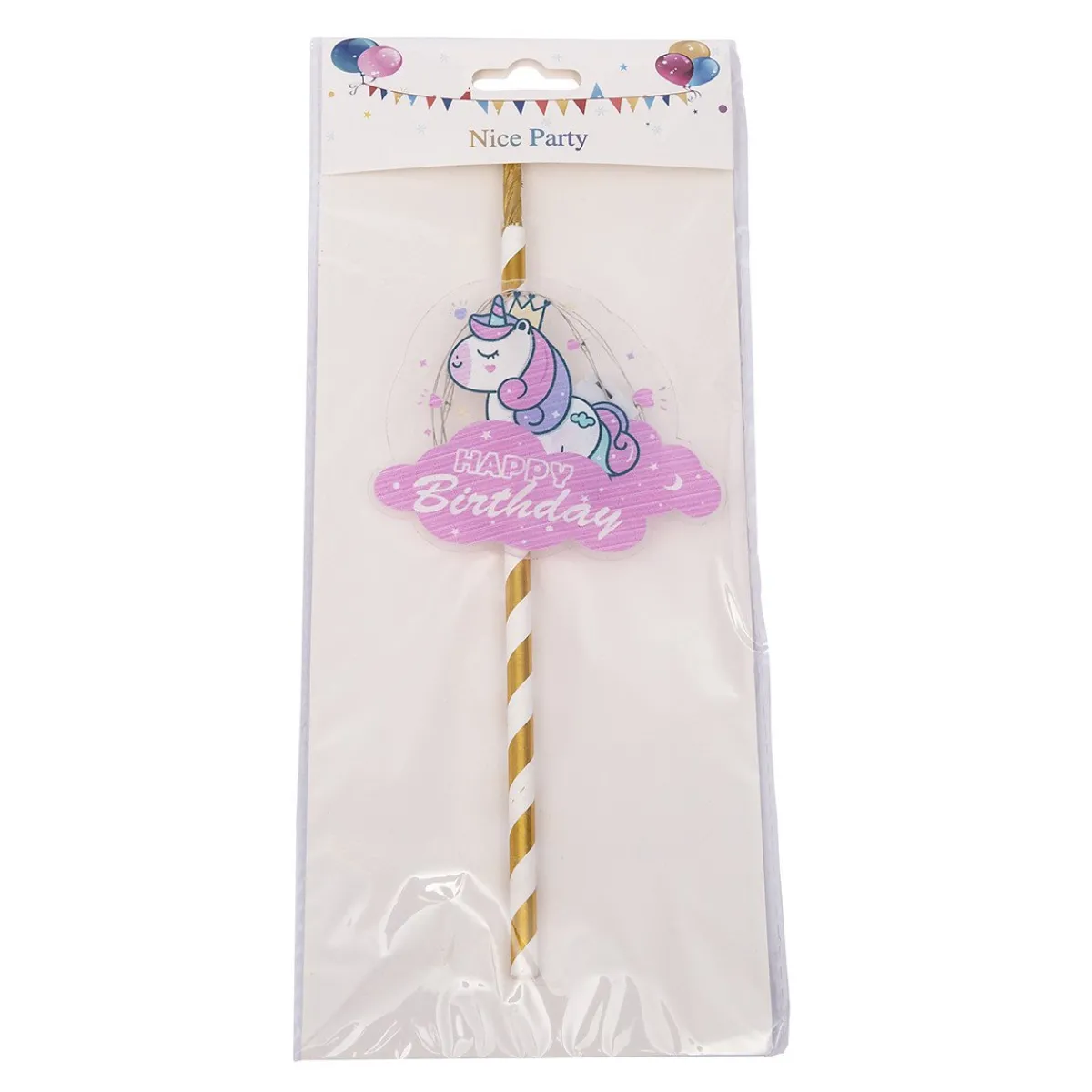Online Overig Taarttopper Unicorn Happy Birthday**