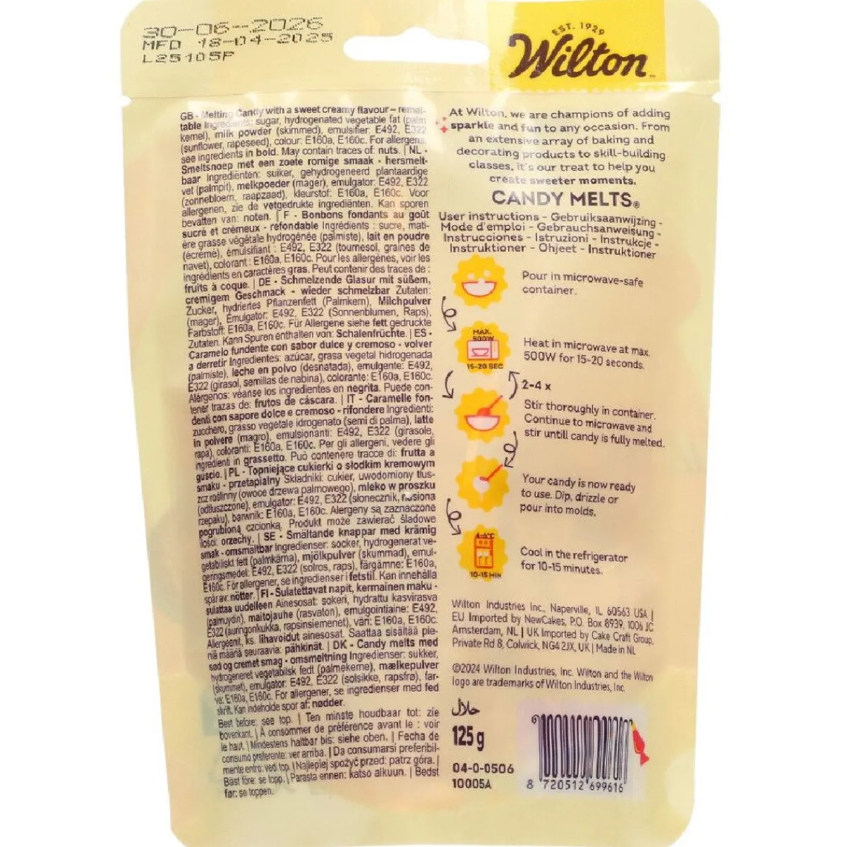 New Wilton Candy Melts Oranje 125g