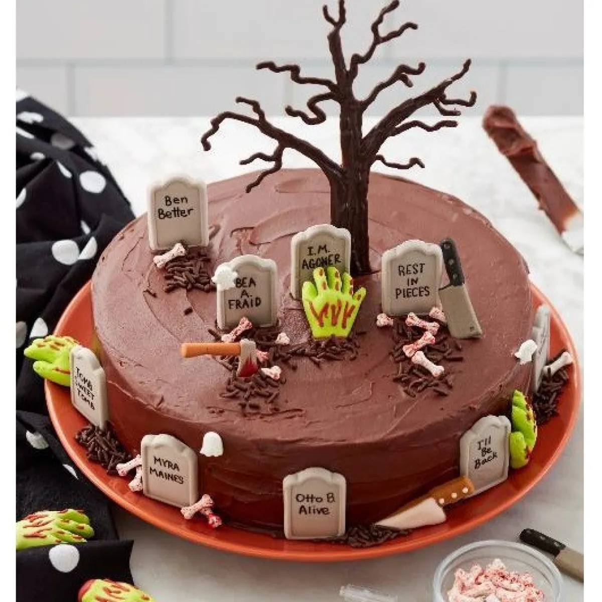 Hot Wilton Decoratie Kit Zombie Handen 12st