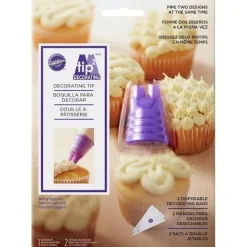 New Wilton Duo-Spuitmondje Ster/Glad en 2 Spuitzakken**