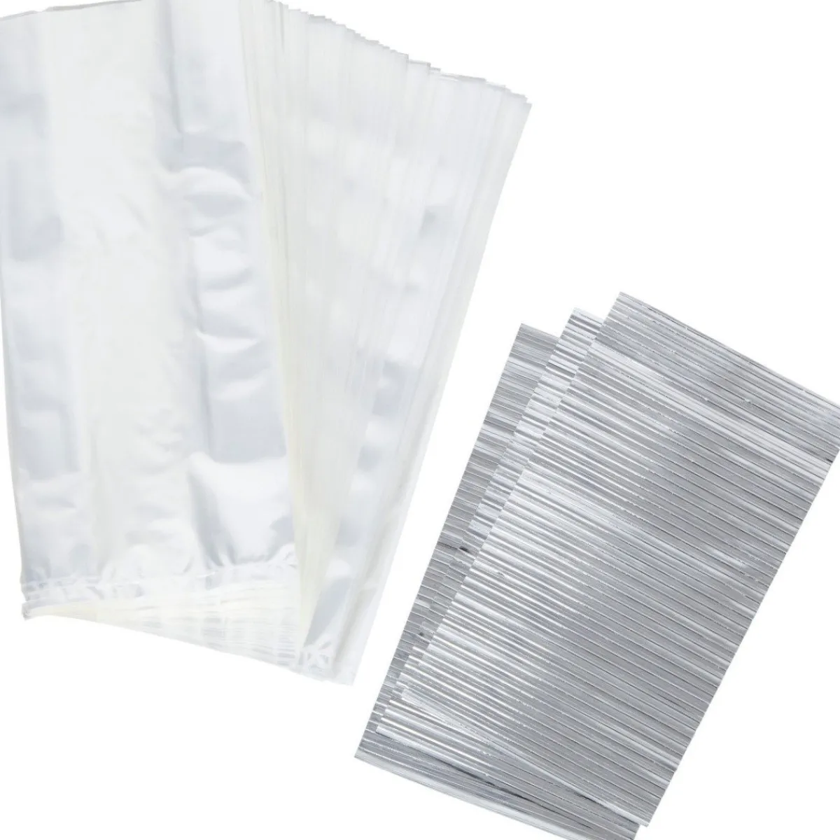 Sale Wilton Traktatiezakjes Transparant 10x24cm 150st